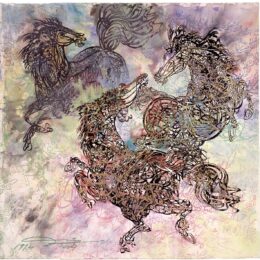 Three Jesting Horses